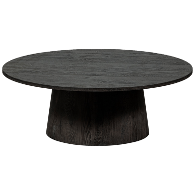 Woood Maan salontafel mdf 35xø100  cm - donkerbruin