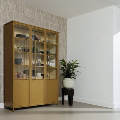 Woood Exhibit XL 3-deurs vitrinekast metaal