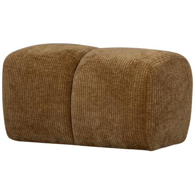 Woood Mojo poef 45x84x64 cm geweven ribstof