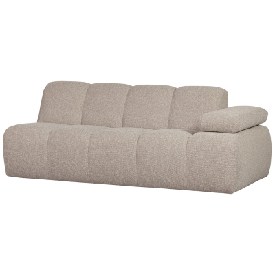 Woood Mojo 2-zits met arm rechts bouclé