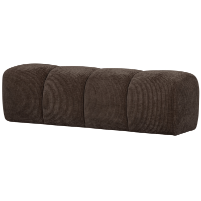 Woood Mojo eetbankje 164 cm geweven ribstof
