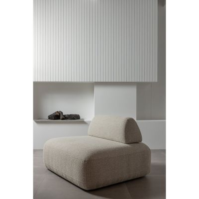 Woood Sterck fauteuil met verplaatsbare rugleuning - naturel