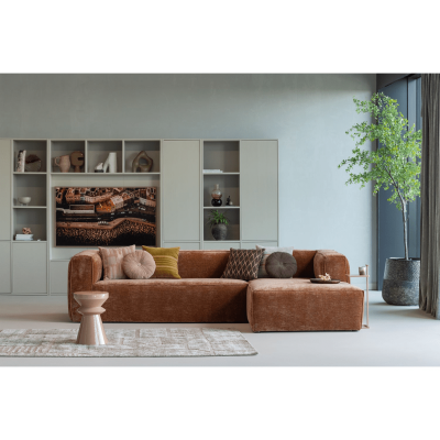 Woood Bean hoekbank rechts chenille velvet