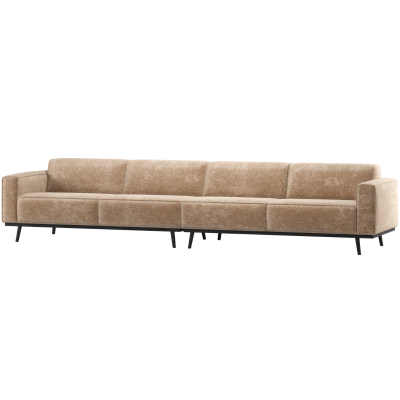 Woood Statement xl 4-zits bank 372 cm chenille velvet