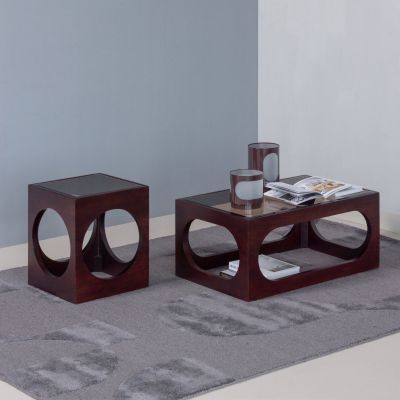 Woood Trax salontafel acaciahout - bruin