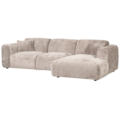 Woood Cloud chaise longue bank rechts chenille