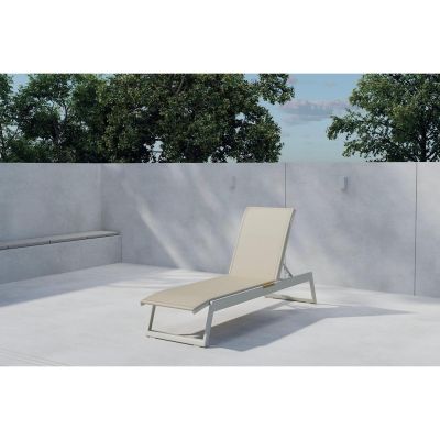 Svea Kathrine ligbed - beige/teak