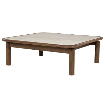 Eleonora Salontafel Gabi 100x100 cm - eiken fineer/keramiek