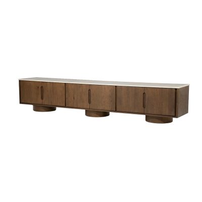 Eleonora Tv-meubel Leandro - 6drs - eiken fineer/keramiek