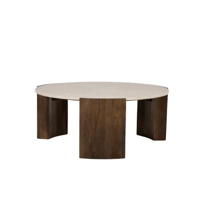 Eleonora Salontafel Joan - mangohout/Botochino marmer