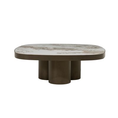 Eleonora Salontafel Santino - brons/keramiek
