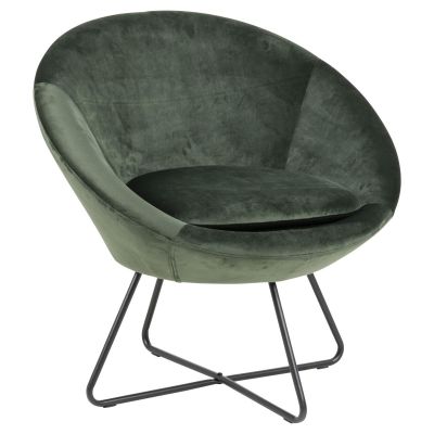Nøra Melanie fauteuil | zwart metaal onderstel | stof Vic