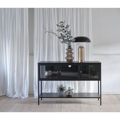 Nordic Home Ragnar hoog staand dressoir - 130 cm - zwart