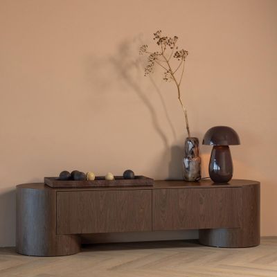 Woood Verlari tv meubel hout fineer - bruin