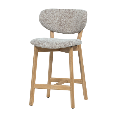 Woood Udar barstoel naturel met houten frame