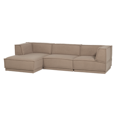 Woood Manu chaise longue bank links teddy - taupe