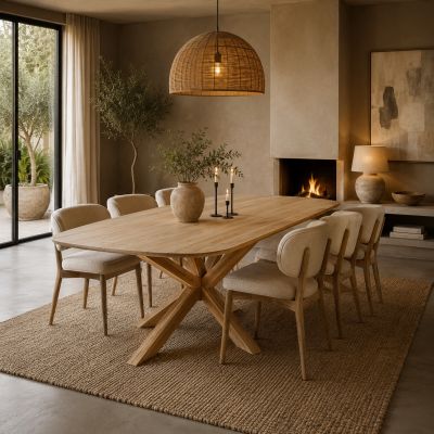 Tower Living Crotone eettafel - 260 cm - naturel