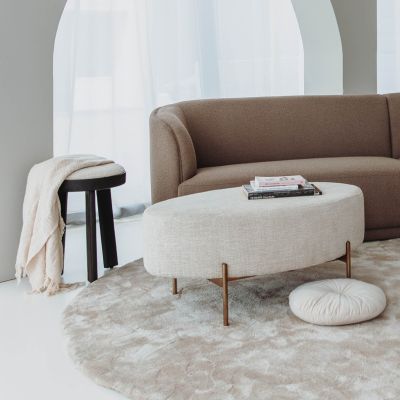 Tower Living Ossana poef - 100 cm - beige