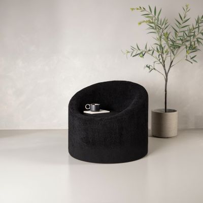 Svea Nuko fauteuil - teddy - zwart