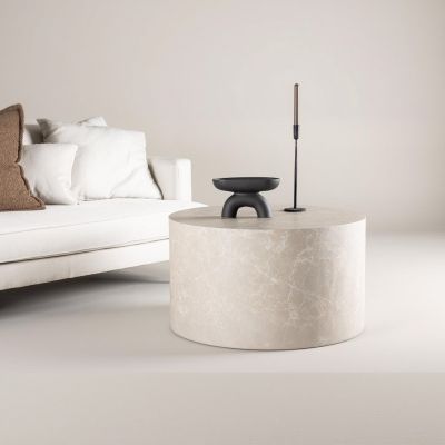 Svea Melissa ronde salontafel - ø 80 cm - beige