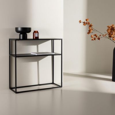 Svea Antonia sidetable - 80 cm - zwart