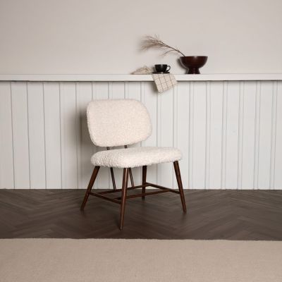 Svea Miso fauteuil - teddy - wit
