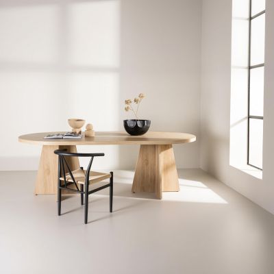Svea Liro deens ovale eettafel - 230 x 115 cm - naturel