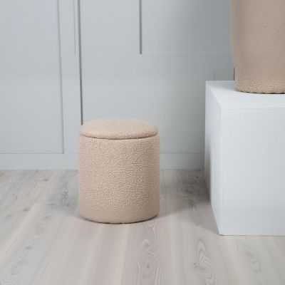 Svea Zara poef - teddy - beige