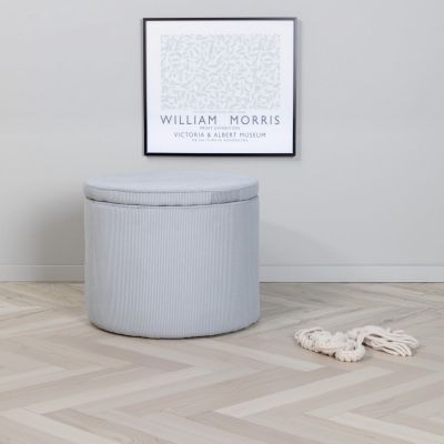 Svea Blaze poef - rib - grijs