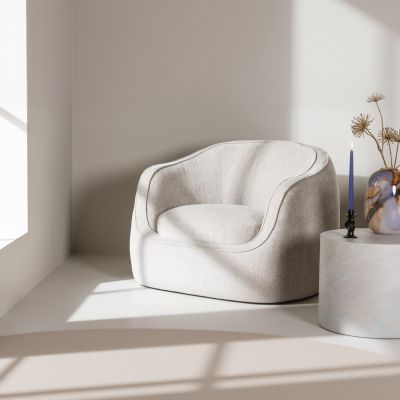 Svea Brooks fauteuil - lichtgrijs