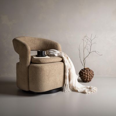 Svea Teno draaibare fauteuil - boucle