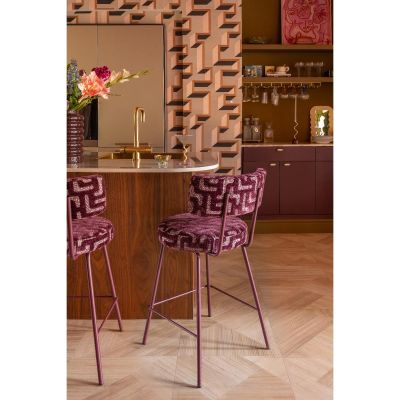 The Home Style Club Barstoel Belle Vie - plum
