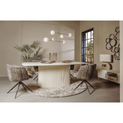 Tower Living Corbetta eettafel - 220 cm - beige