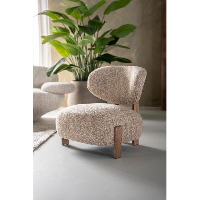 Eleonora Reza fauteuil poot bruin