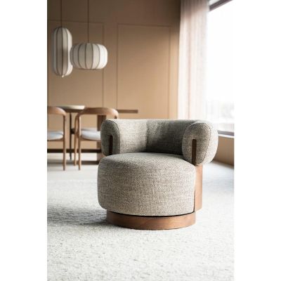 Eleonora fauteuil Nila bruin
