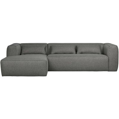 Woood Bean hoekbank links incl. kussens gemêleerd