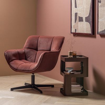 Woood Wibo draaifauteuil mat velvet