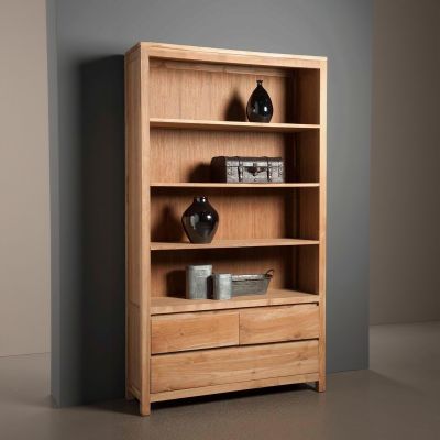 Tower Living Corona boekenkast - 120 cm - bruin