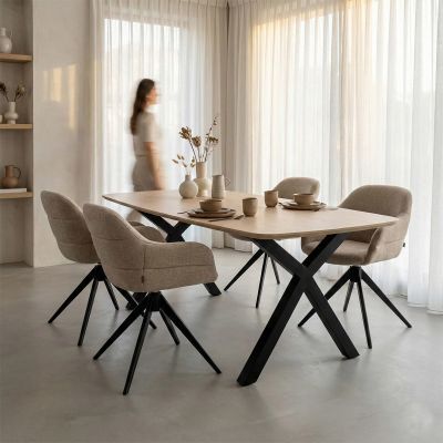 Kick Vidar eettafel Deens ovaal 180 cm - naturel