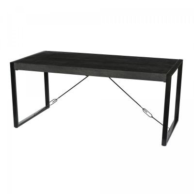 Livingfurn Norris eettafel 200x100 cm - zwart