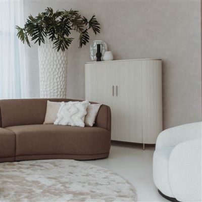 Tower Living Corbetta opbergkast - 135 cm - beige