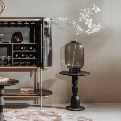Tower Living Brunello bijzettafel - ø50 cm 1 - zwart