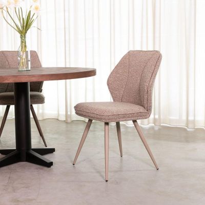 Label51 Silvain eetkamerstoel - mushroom royal boucle