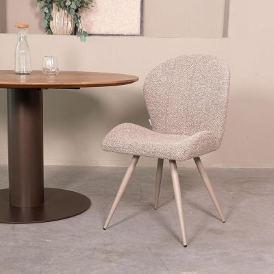 Label51 Sil eetkamerstoel - royal boucle mushroom