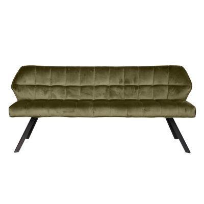 Ramon eetkamerbank 180 cm velvet groen van het woonmerk Fraaai