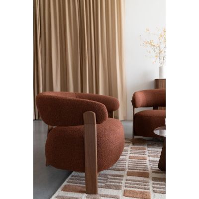 Puur Rena fauteuil - bruin