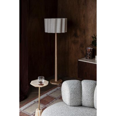 Dutchbone Scallop vloerlamp - wit