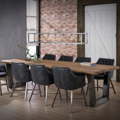 Fraaai Hazel eettafel acaciahout 300 cm