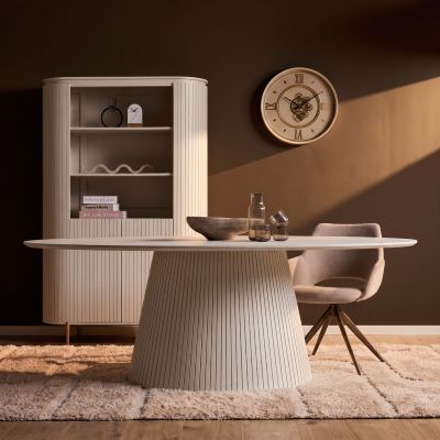 Starfurn Ovale eettafel Solana mangohout 240 cm - zand