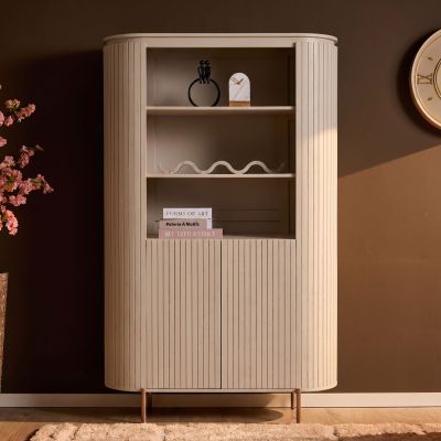 Starfurn Wandkast Solana mangohout 115 cm - zand